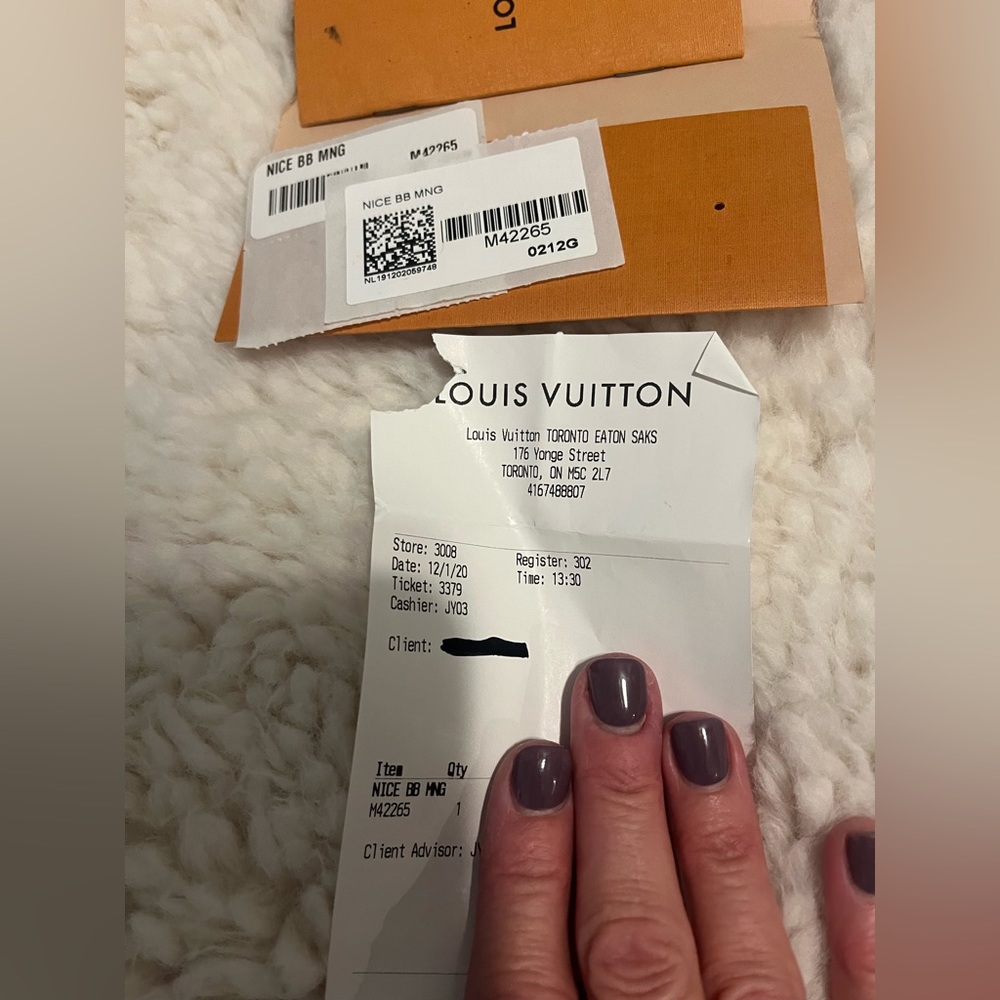 Authentic Louis Vuitton Nice Bb - Picture 15 of 16